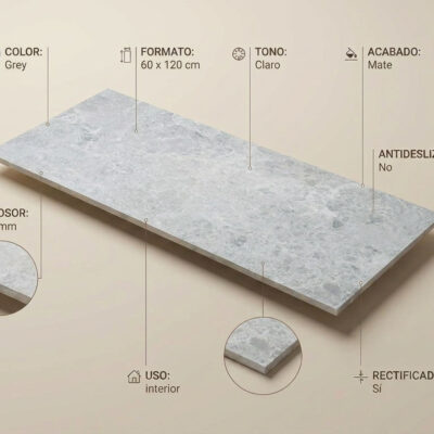 Un suelo porcelánico Charisma Grey