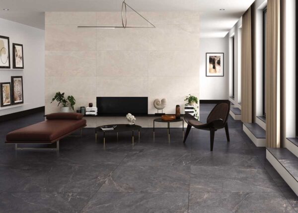 Porcelánico Lithos Anthracite 60x120 cm MT Rect