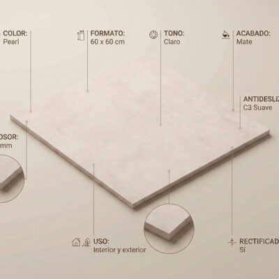 Suelo porcelánico Columbia Pearl 60x60