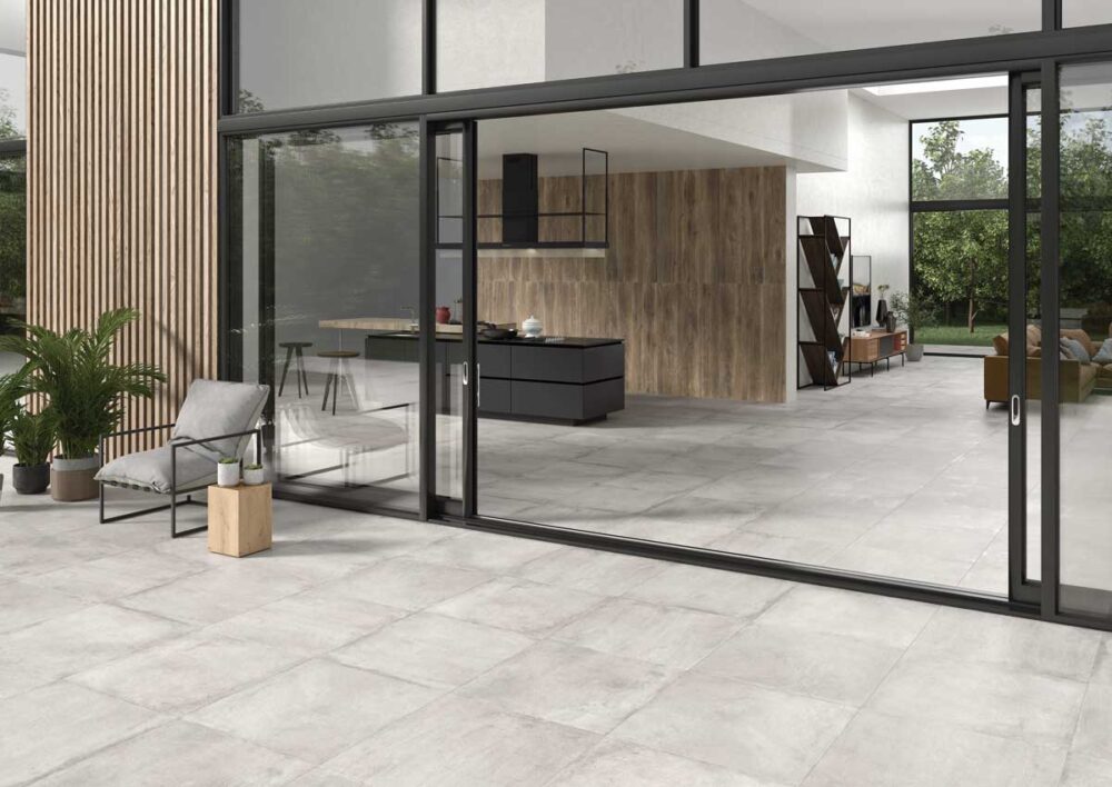Porcelánico Stoneage Concrete 100×100 cm MT Rect Nanotech