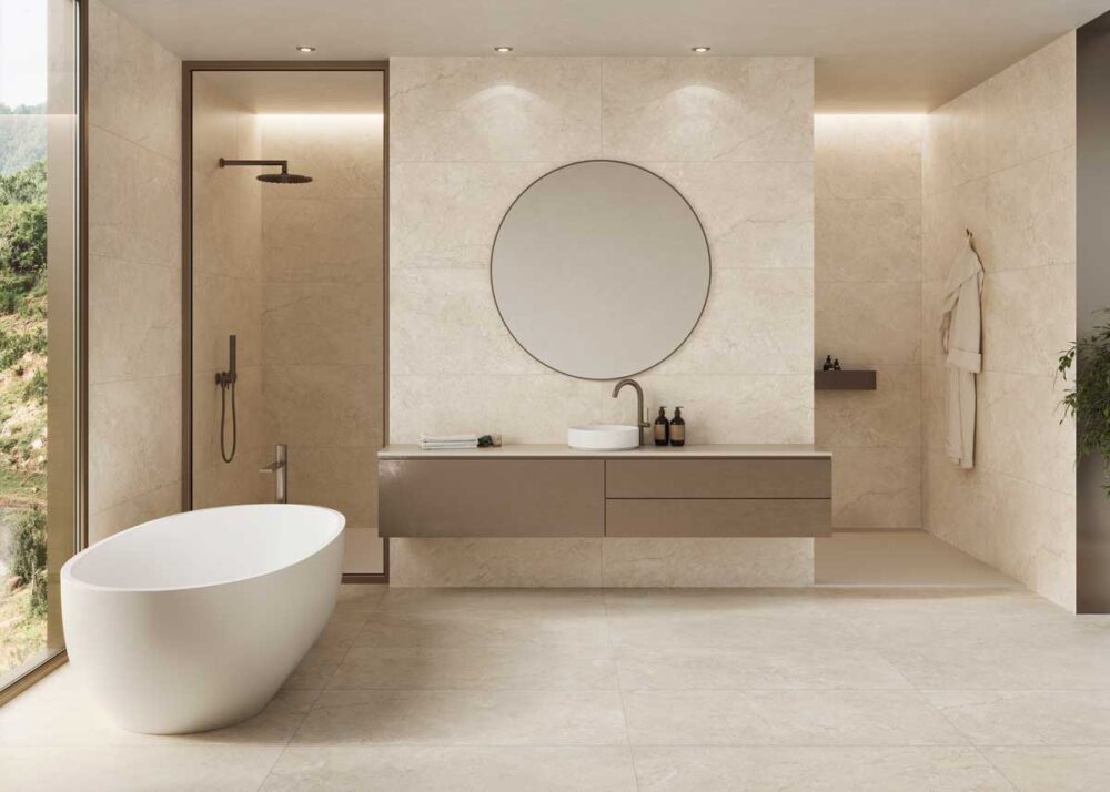 Porcelánico Gobi Cream 60×60 cm MT Rect