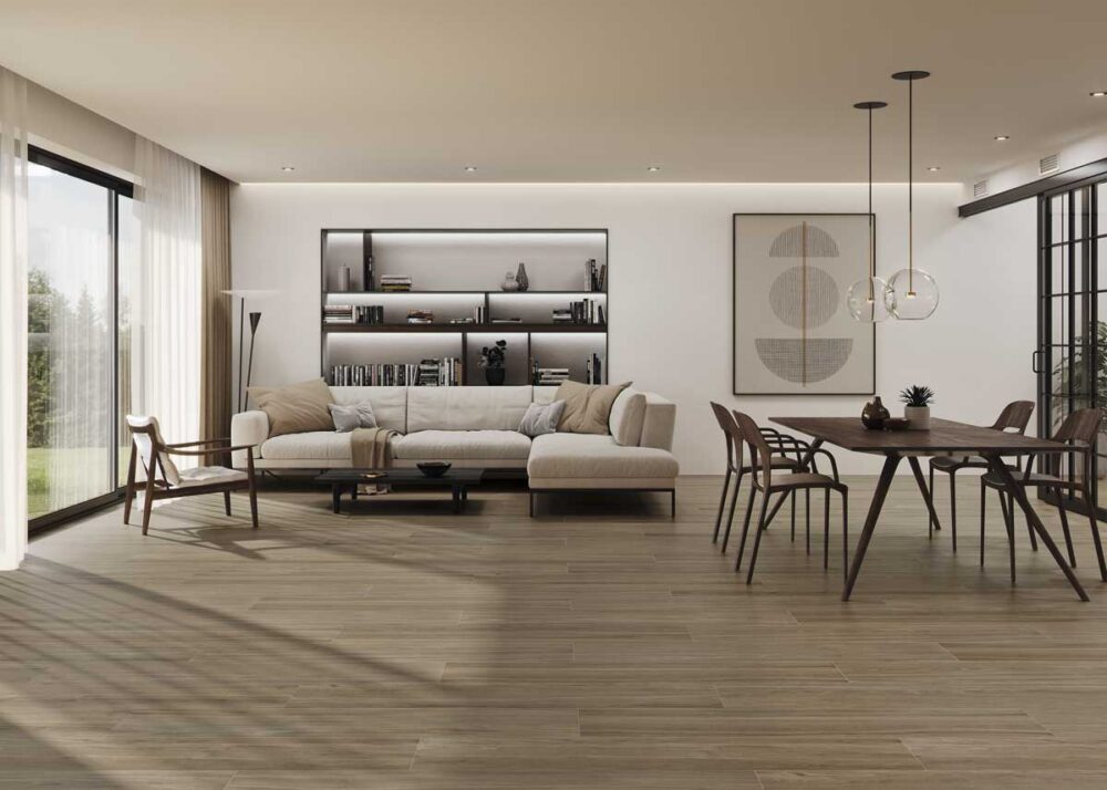 Porcelánico Havsta Brown 23×120 cm MT Rect