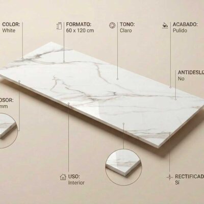 Porcelanico Aston White 60x1