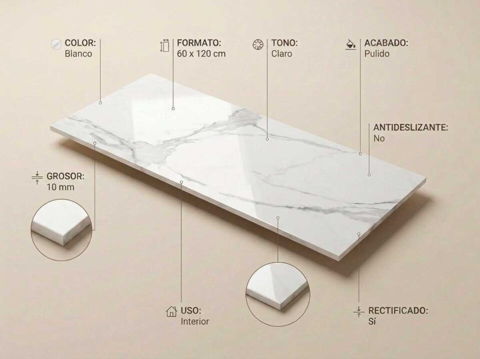 Porcelánico Palladio 60×120 cm PUL Rect