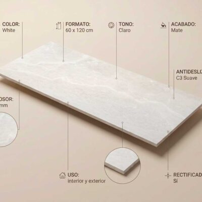 Azulejo Bodo White
