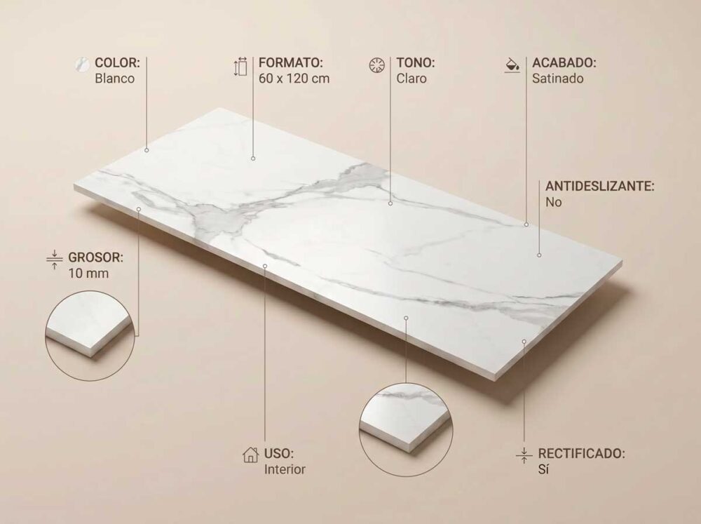 Porcelánico Palladio 60×120 cm SAT Rect