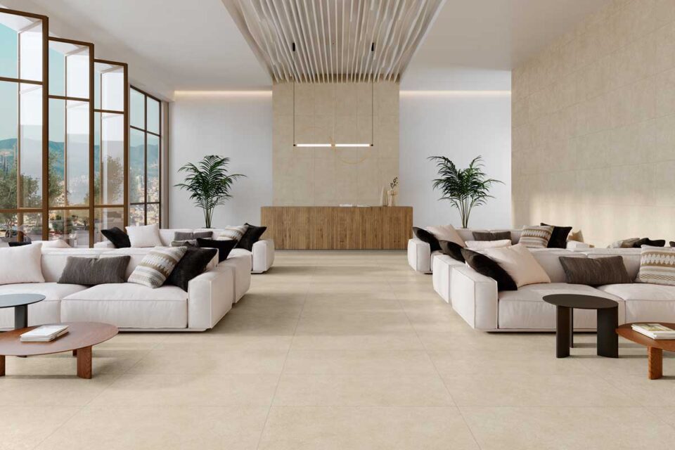 Porcelánico Lomma Beige 100×100 cm MT Rect