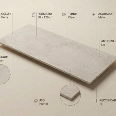 Azulejo porcelánico Vanguard Perla