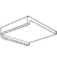 Ángulo Recto Coronación 50x50x9 cm