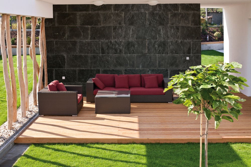 Revestimiento de pared exterior para jardín