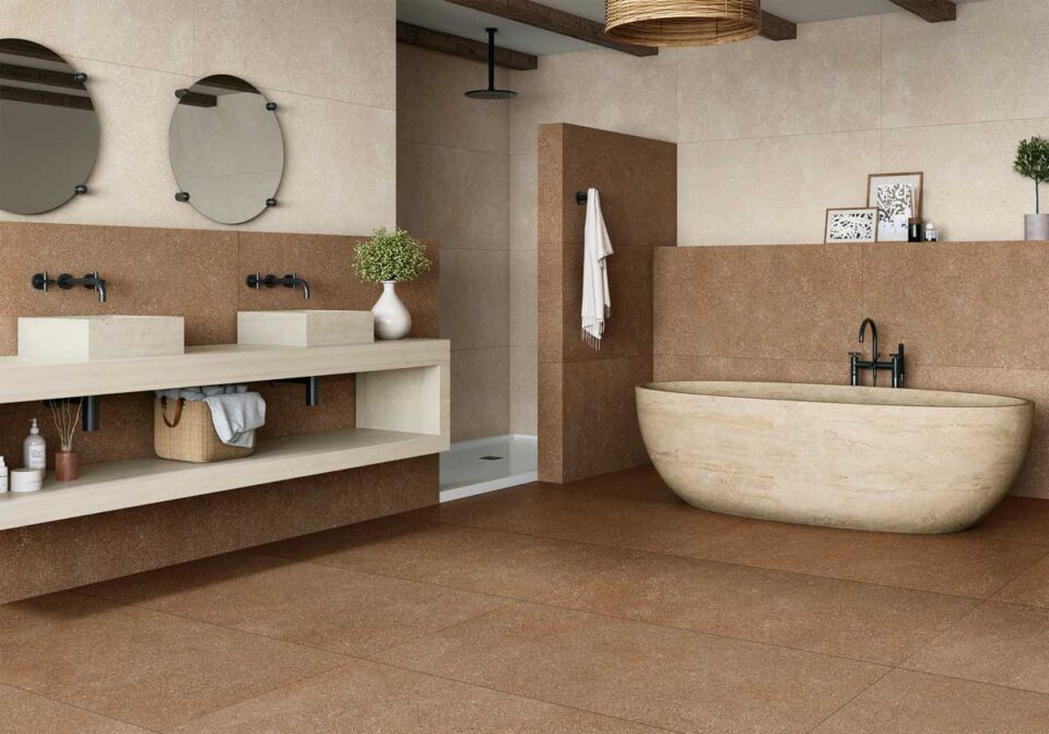 Porcelánico Glover Terracota 100×100 MT Rect