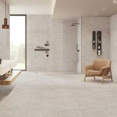 Porcelánico Oikos Terrazo Natural 100×100 cm MT Rect Antid