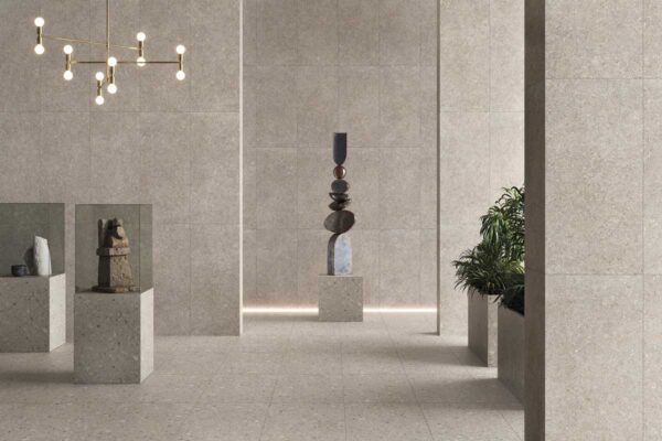 Porcelánico Oikos Terrazo Beige 100x100 cm MT Rect Antid
