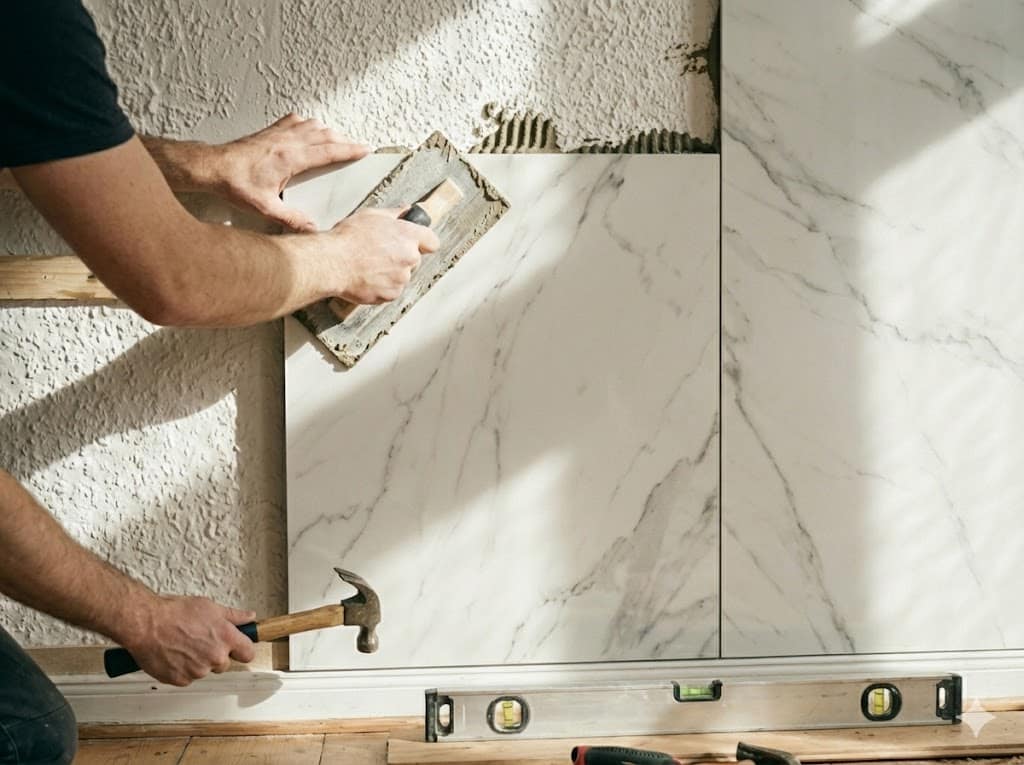 Instalación de paneles de pared